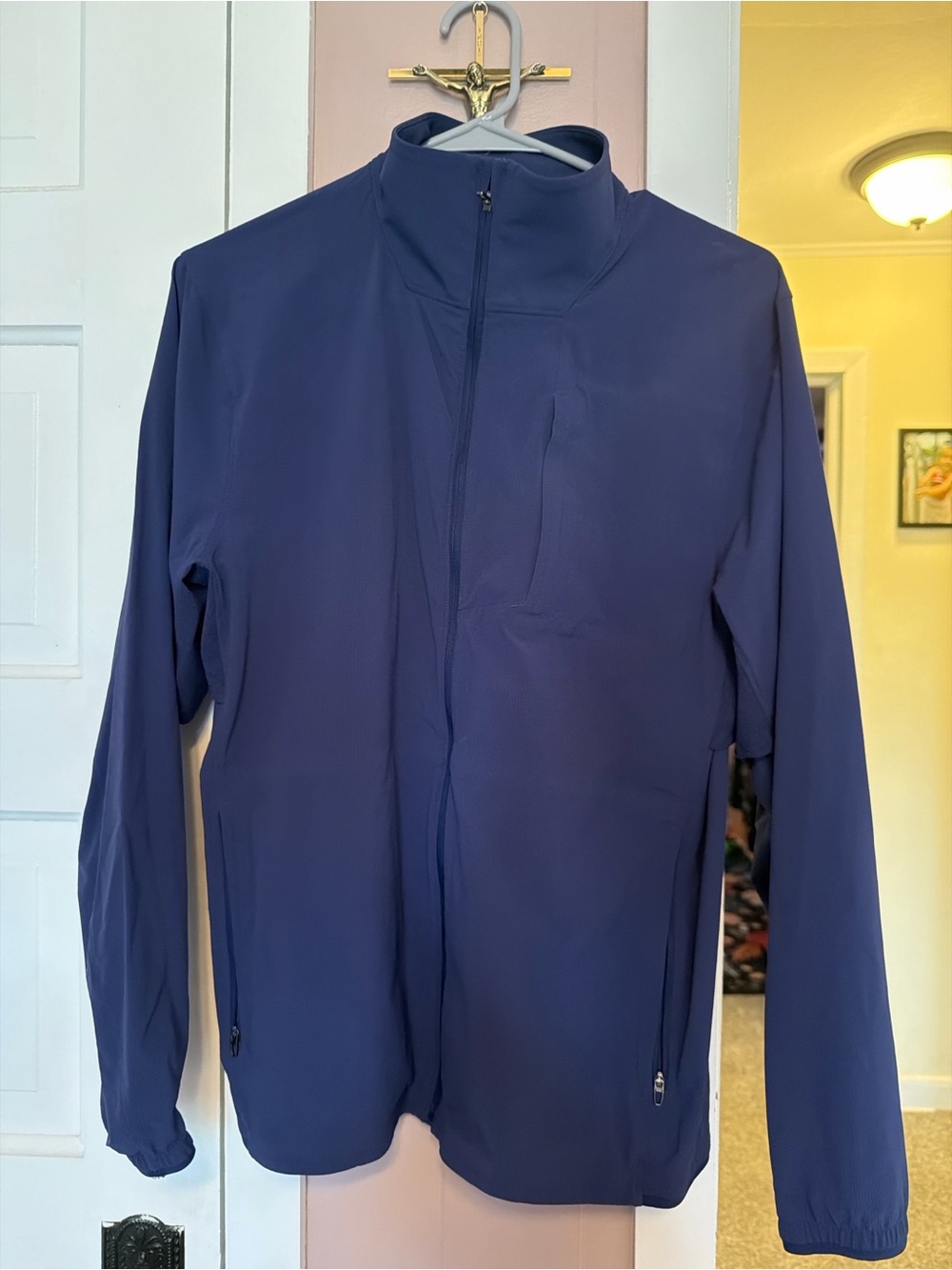 lululemon athletica Men's Deep Blue Full-Zip Performance Jacket